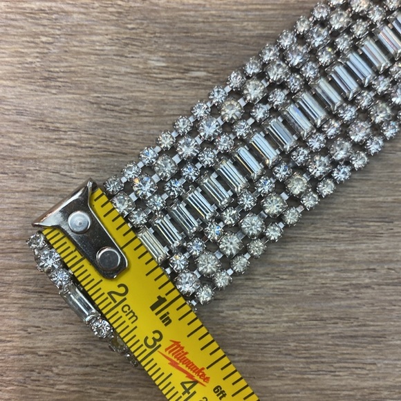 Vintage Hobe Rhinestone Cocktail Bracelet - Picture 10 of 10